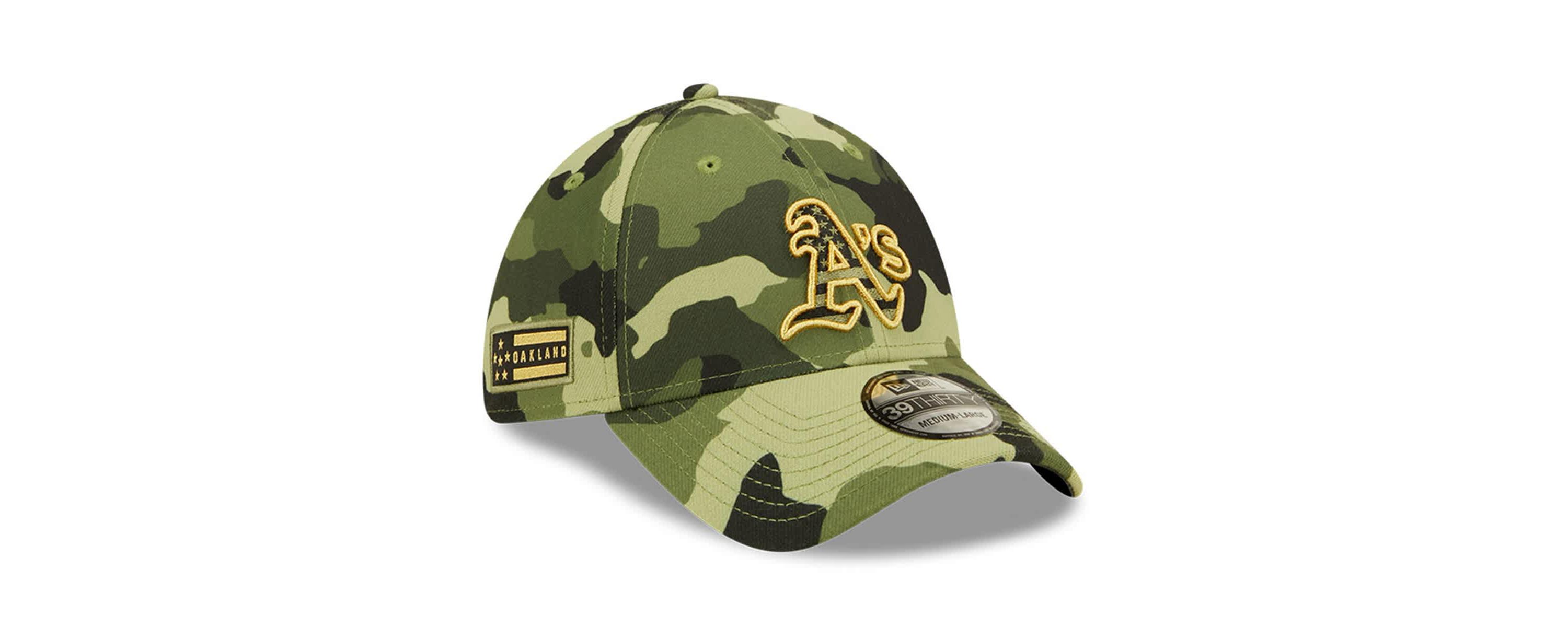 Cooperstown Teams Oakland Athletics 2022 Armed Forces Day 39THIRTY Flex Hat