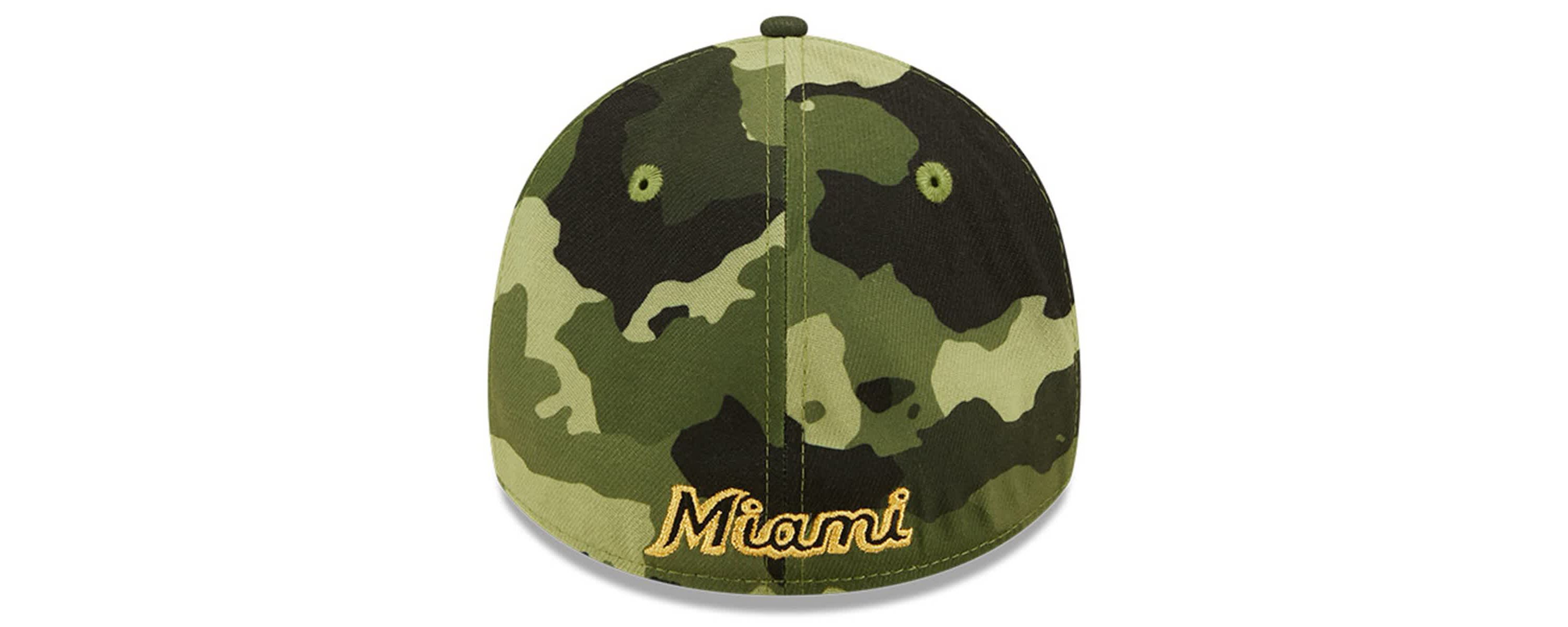 MLB Miami Marlins 2022 Armed Forces Day 39THIRTY Flex Hat