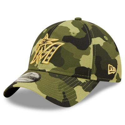 MLB Miami Marlins 2022 Armed Forces Day 9TWENTY Adjustable Hat