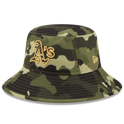 MLB Oakland Athletics 2022 Armed Forces Day Bucket Hat