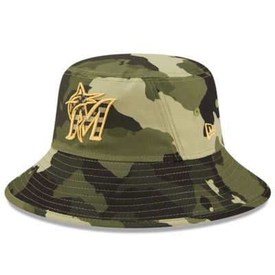 MLB Miami Marlins 2022 Armed Forces Day Bucket Hat