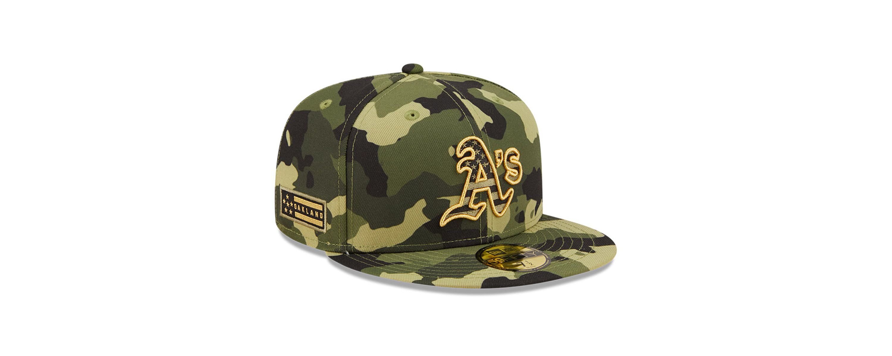 Cooperstown Teams Oakland Athletics 2022 Armed Forces Day On-Field 59FIFTY Fitted Hat