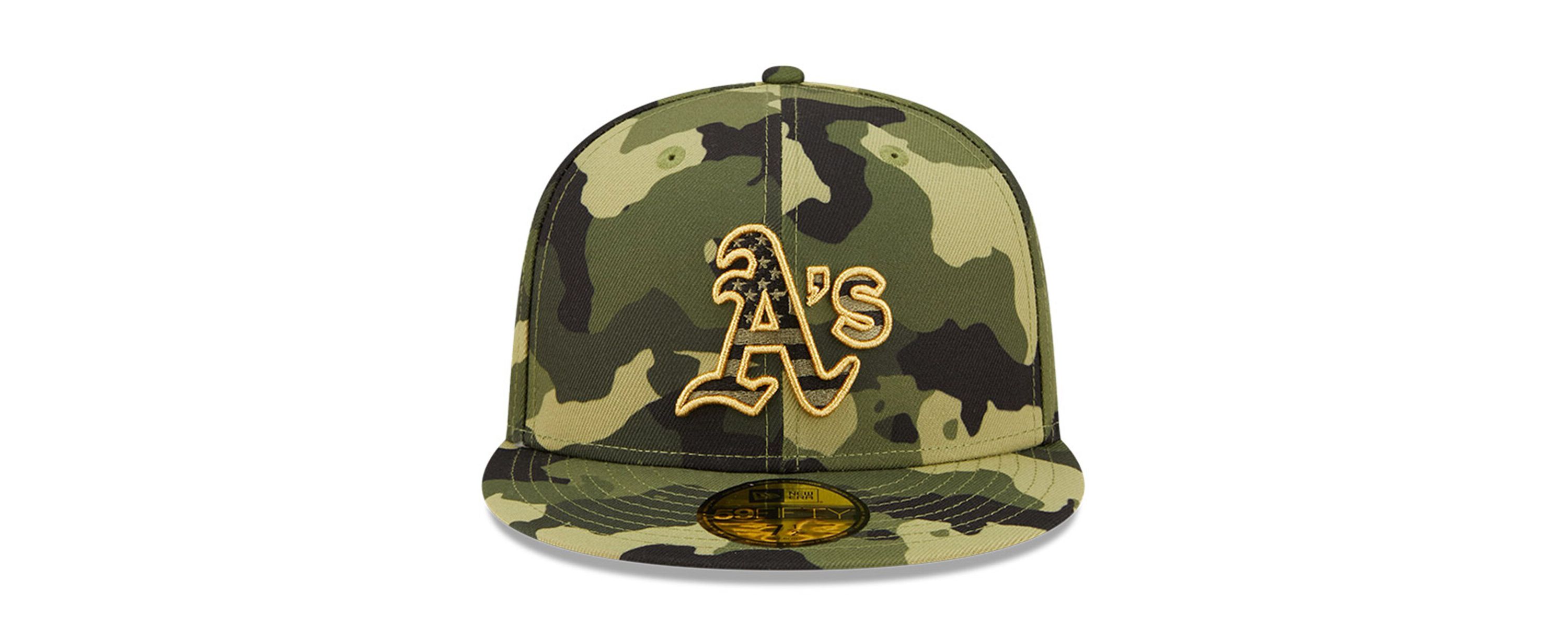 Cooperstown Teams Oakland Athletics 2022 Armed Forces Day On-Field 59FIFTY Fitted Hat