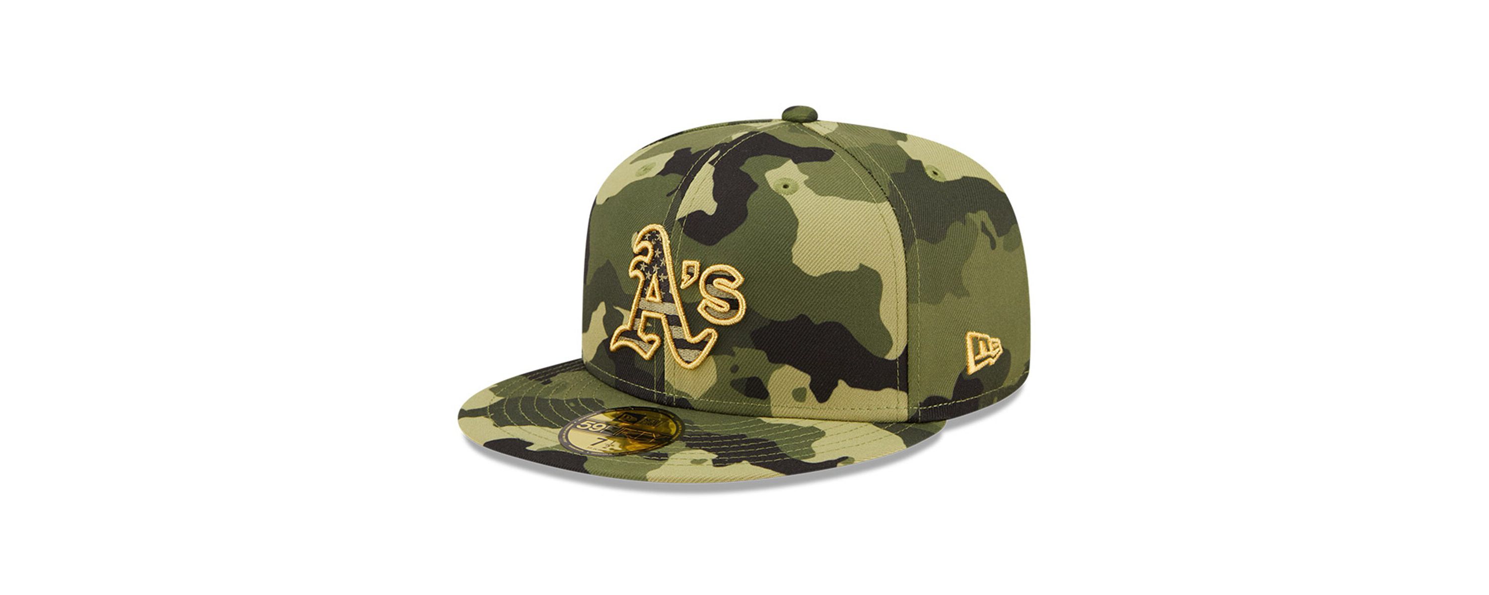 Cooperstown Teams Oakland Athletics 2022 Armed Forces Day On-Field 59FIFTY Fitted Hat