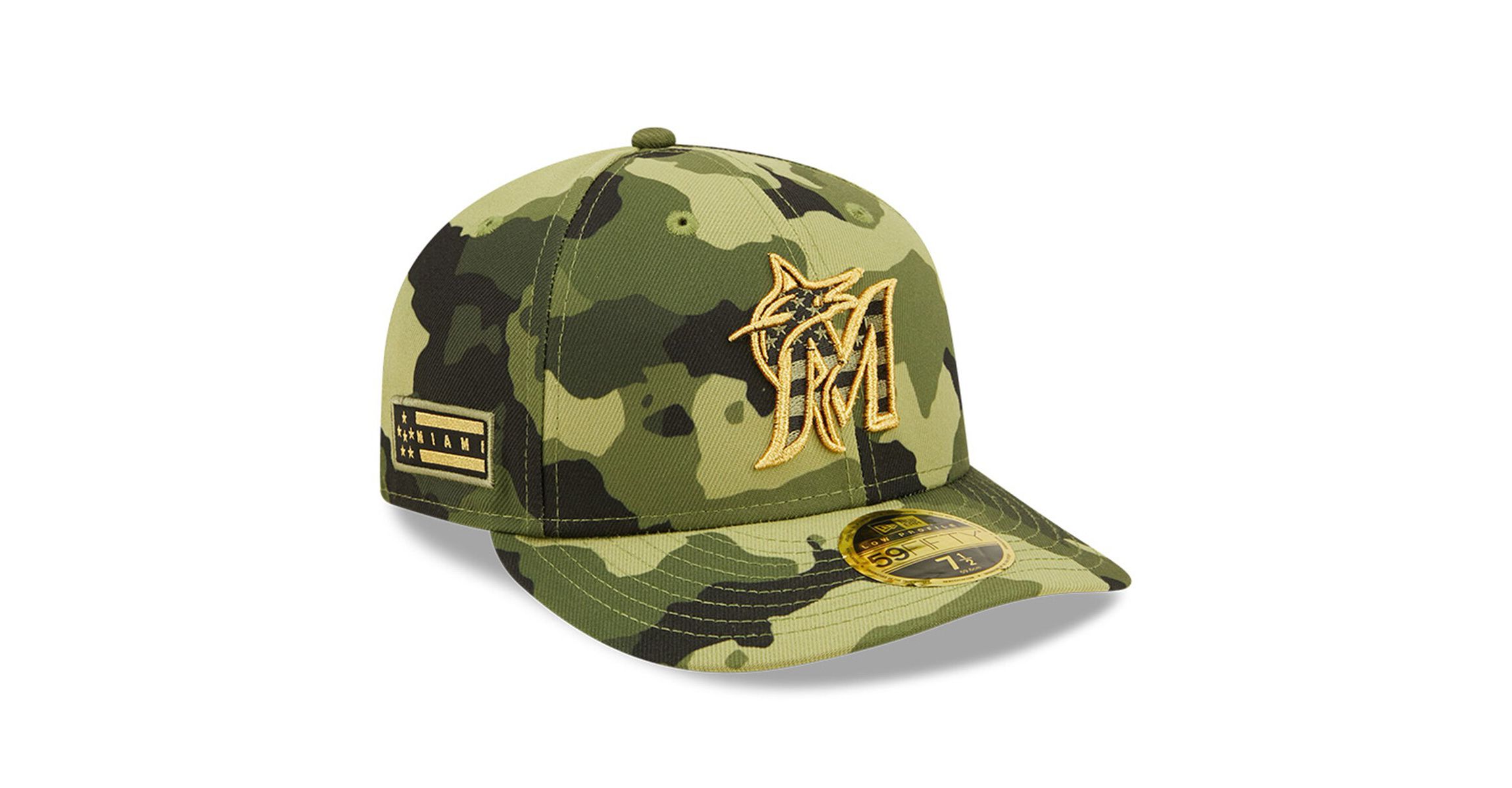 MLB Miami Marlins 2022 Armed Forces Day On-Field Low 59FIFTY