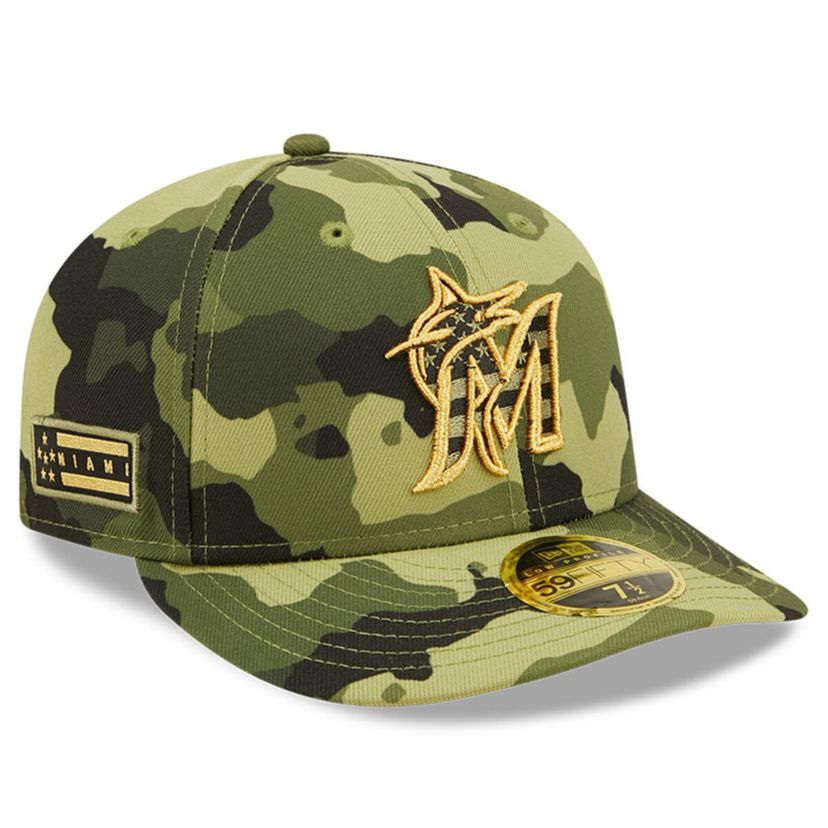 MLB Miami Marlins 2022 Armed Forces Day On-Field Low 59FIFTY