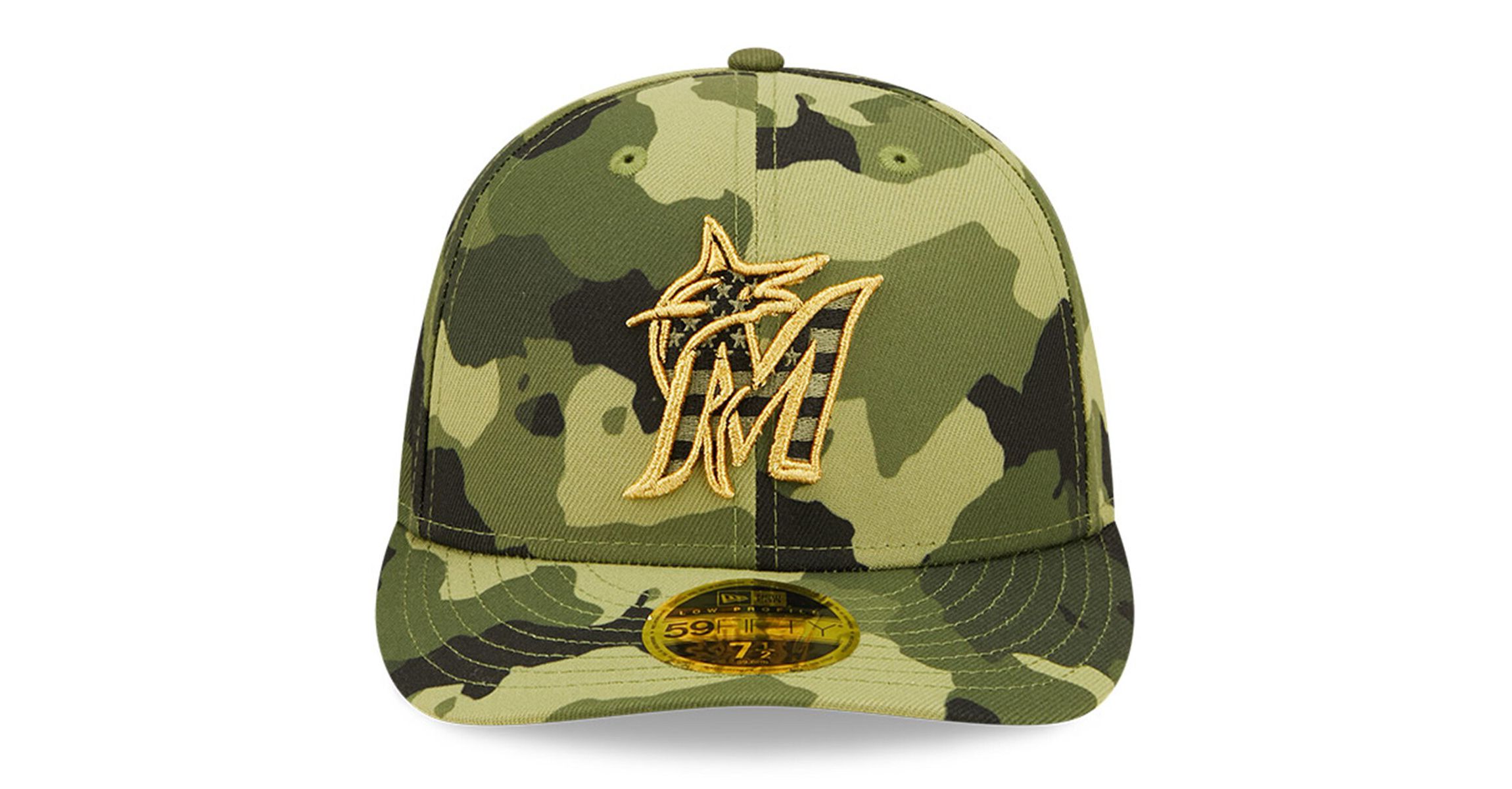 MLB Miami Marlins 2022 Armed Forces Day On-Field Low 59FIFTY