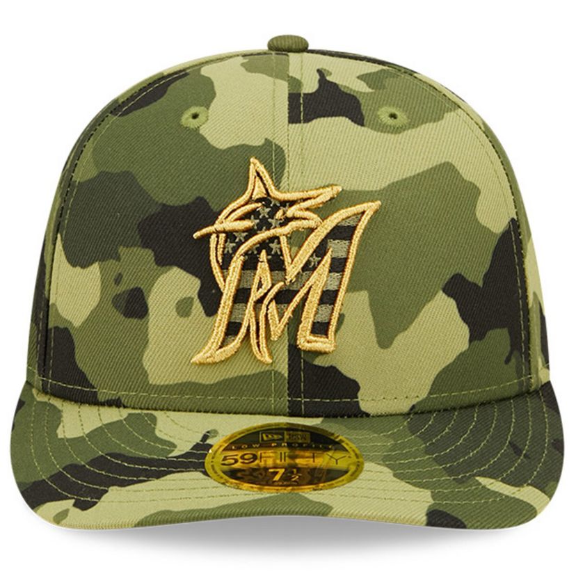 MLB Miami Marlins 2022 Armed Forces Day On-Field Low 59FIFTY