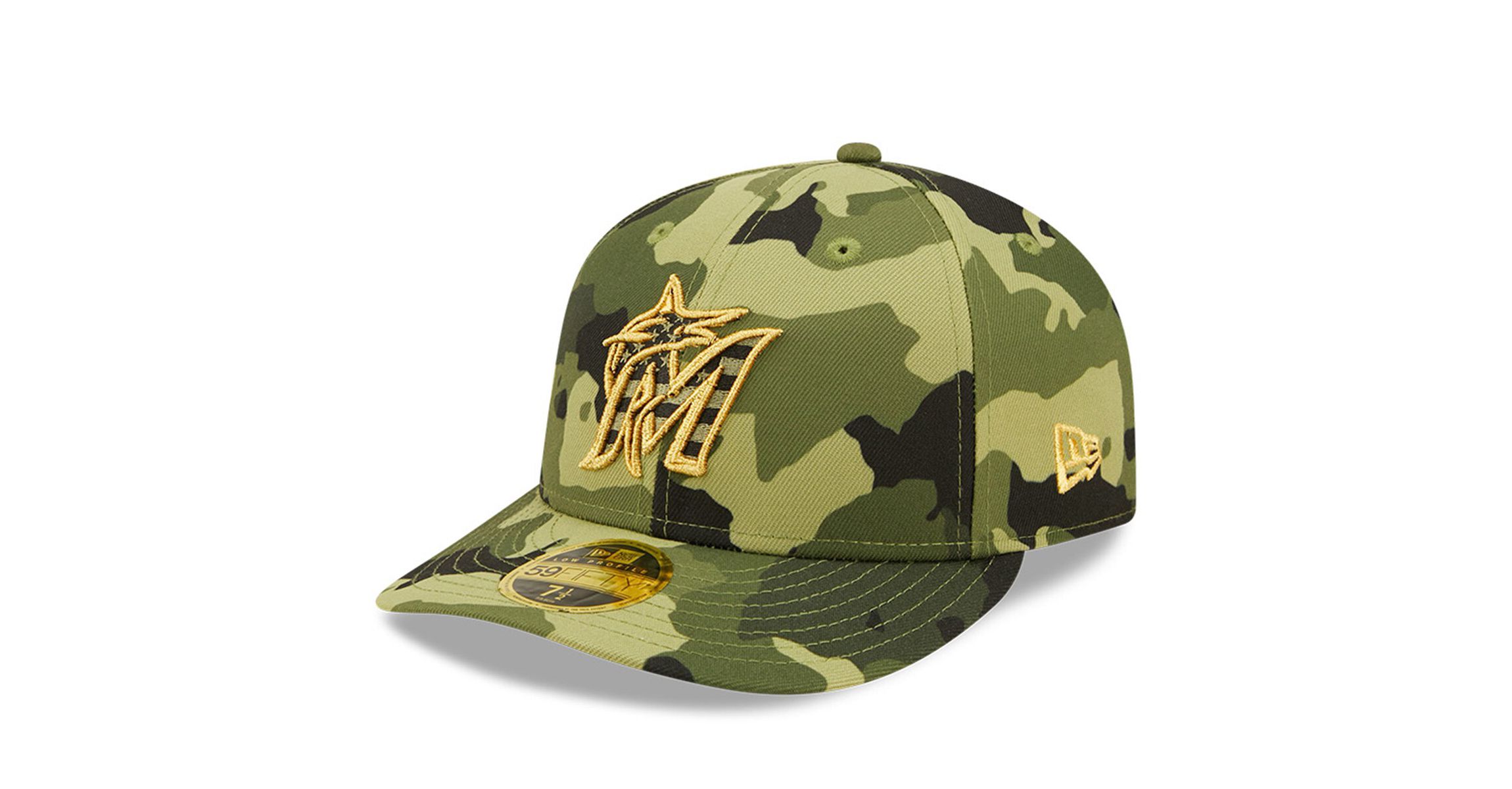 MLB Miami Marlins 2022 Armed Forces Day On-Field Low 59FIFTY