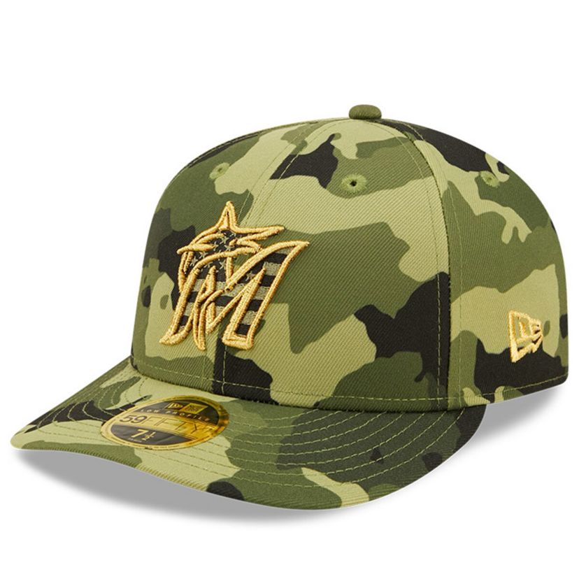 MLB Miami Marlins 2022 Armed Forces Day On-Field Low 59FIFTY