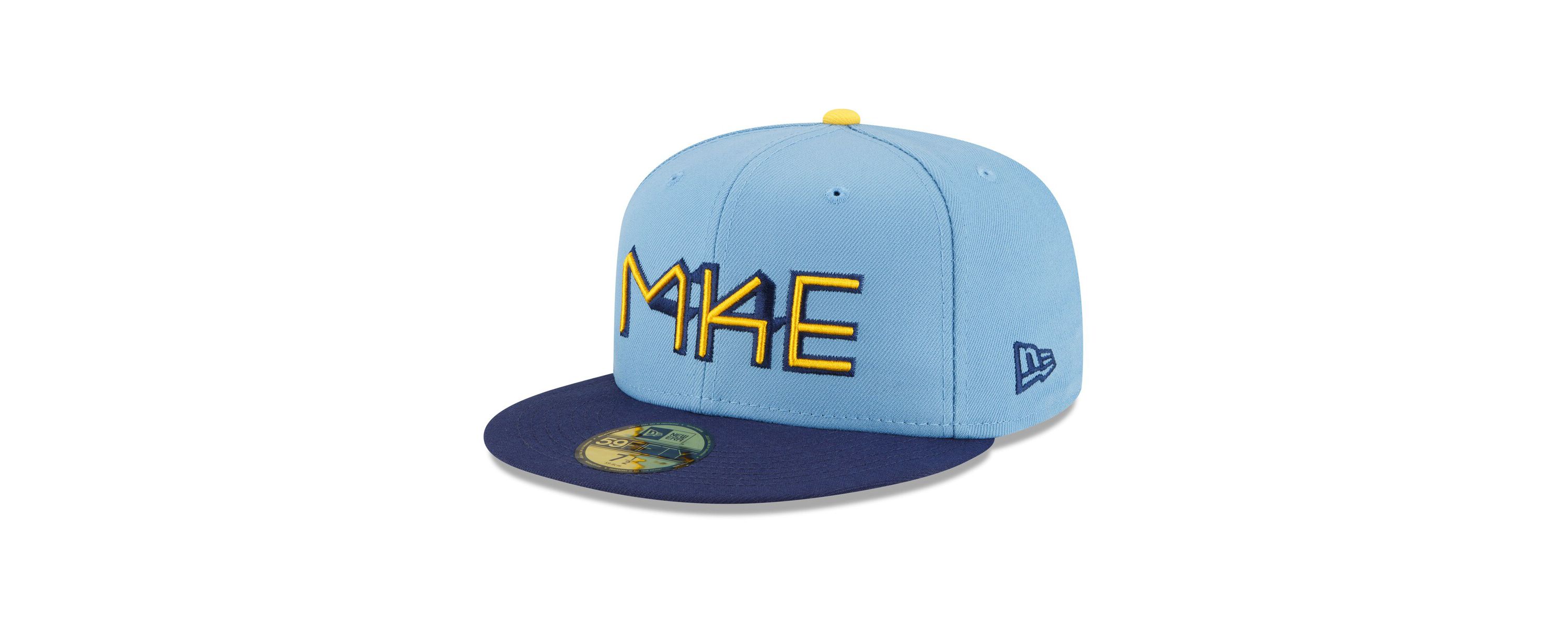 MLB Powder Milwaukee Brewers 2022 City Connect 59FIFTY Fitted Hat