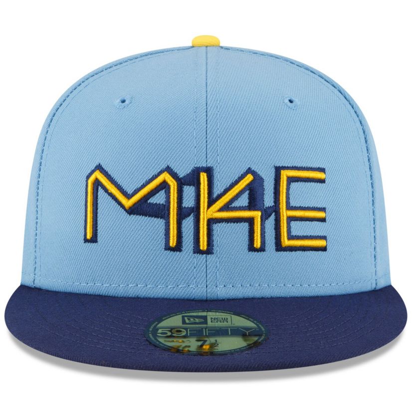MLB Powder Milwaukee Brewers 2022 City Connect 59FIFTY Fitted Hat