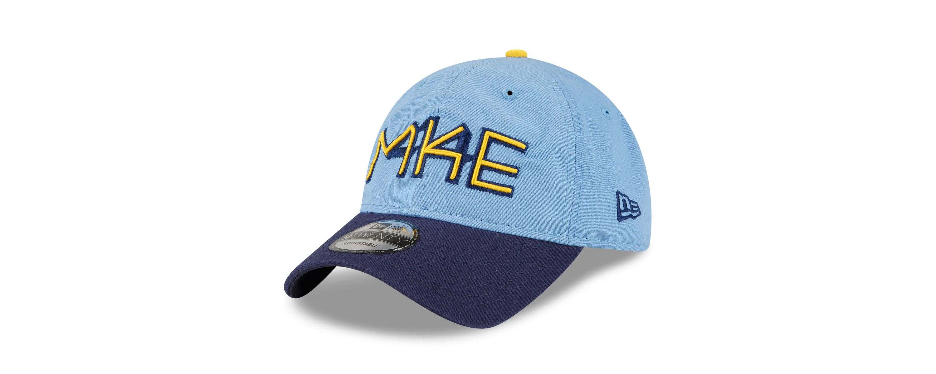 MLB Powder Milwaukee Brewers 2022 City Connect 9TWENTY Adjustable Hat