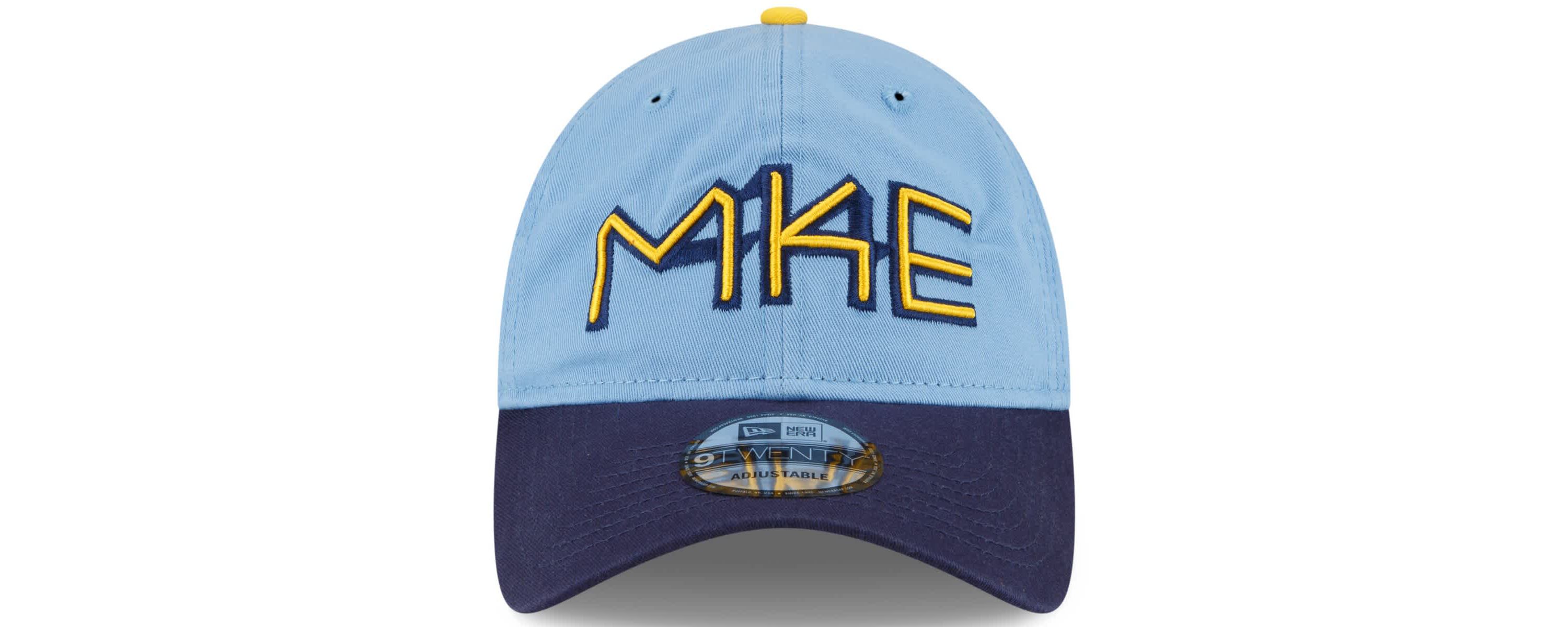 MLB Powder Milwaukee Brewers 2022 City Connect 9TWENTY Adjustable Hat