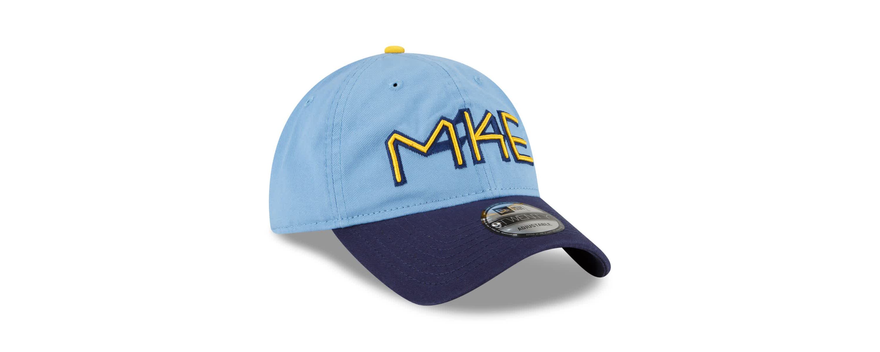 MLB Powder Milwaukee Brewers 2022 City Connect 9TWENTY Adjustable Hat