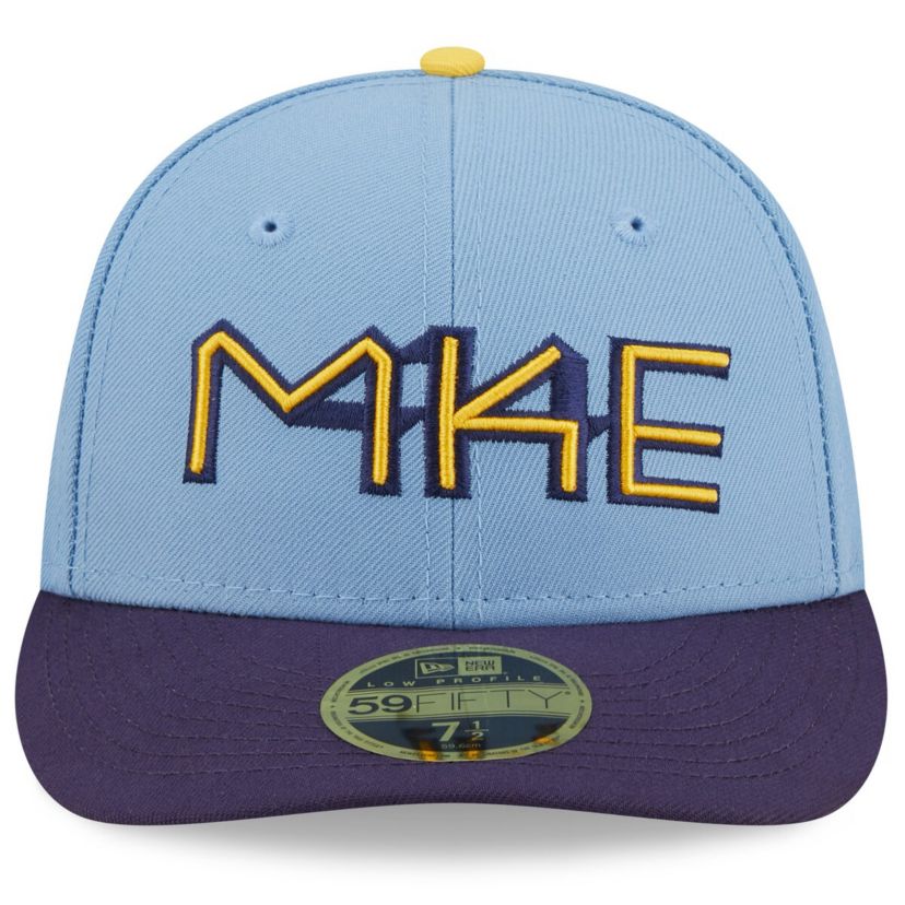 MLB Powder Milwaukee Brewers 2022 City Connect Low 59FIFTY Fitted Hat