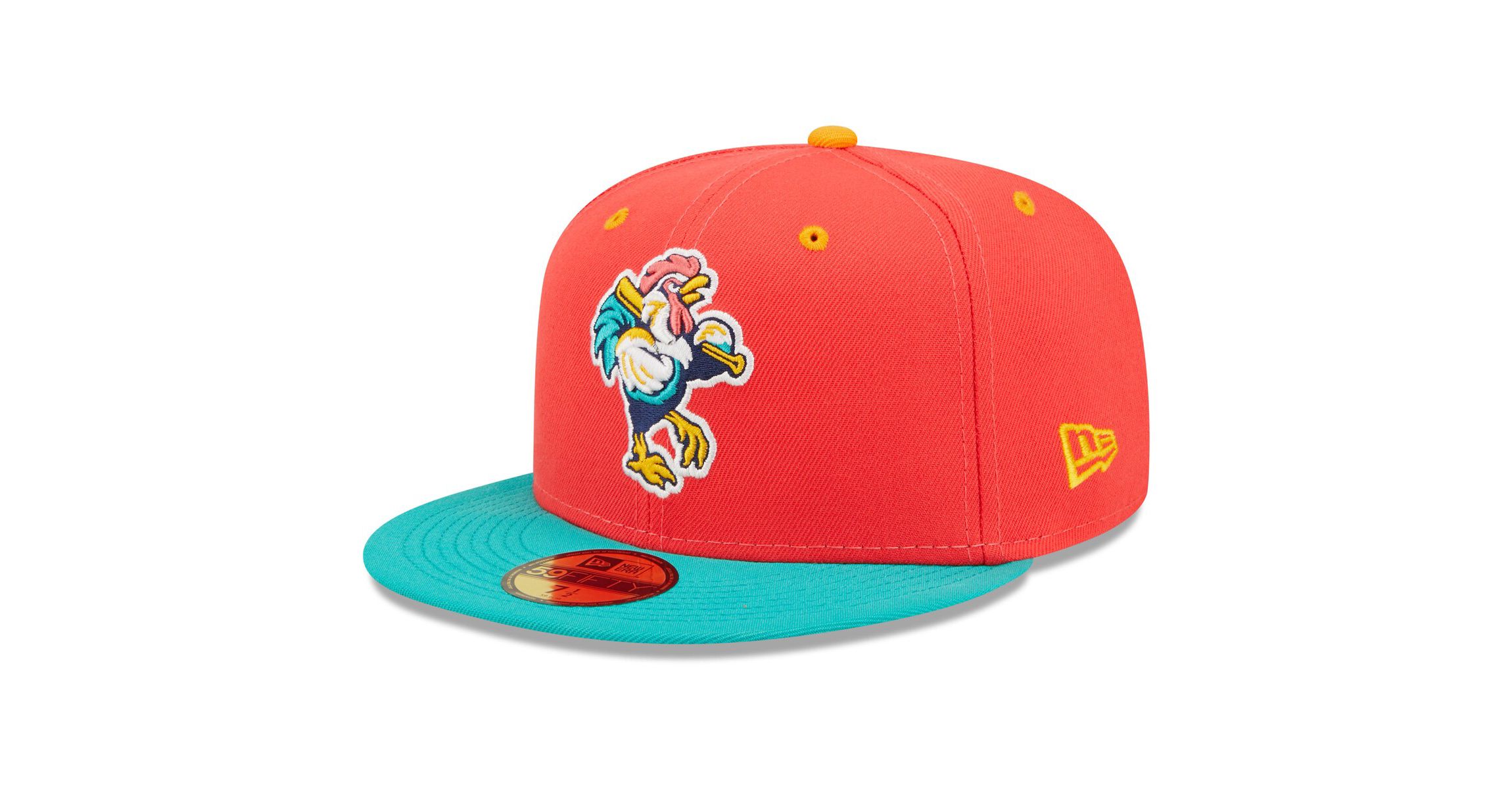 MiLB Coral/Turquoise Gallos de Delmarva Copa De La Diversion 59FIFTY Fitted Hat
