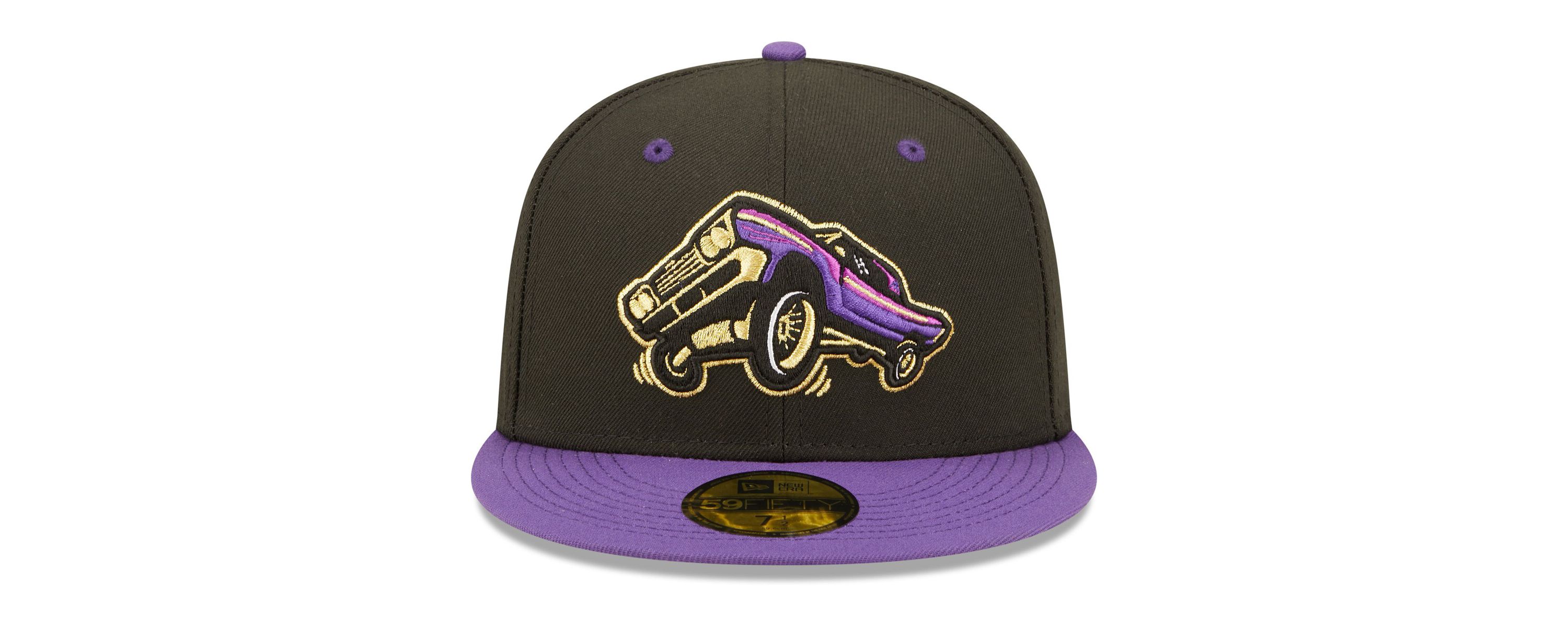 MiLB Black/Purple Lowriders de Fresno Copa De La Diversion 59FIFTY Fitted Hat