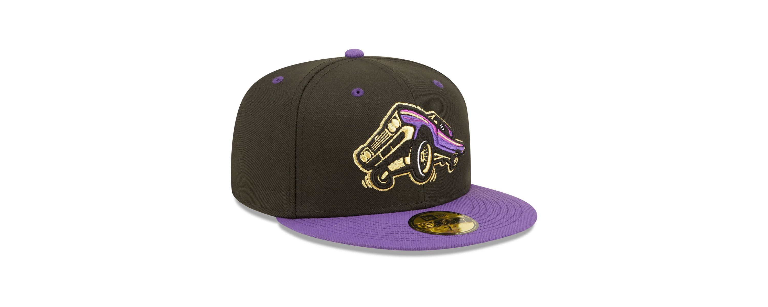 MiLB Black/Purple Lowriders de Fresno Copa De La Diversion 59FIFTY Fitted Hat