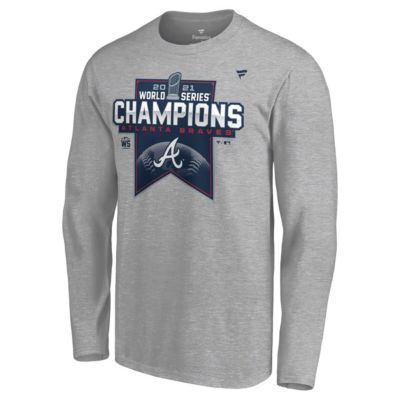 MLB Fanatics ed Atlanta Braves 2021 World Series s Locker Room Long Sleeve T-Shirt