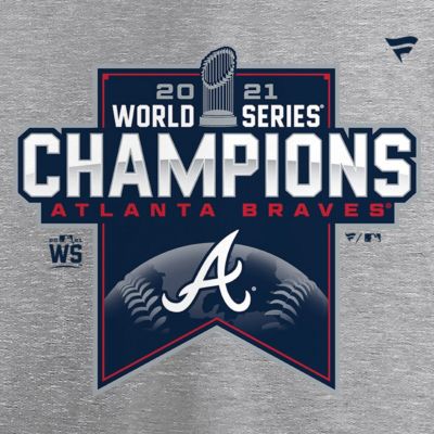 MLB Fanatics Atlanta Braves 2021 World Series s Locker Room Fitted Pullover Hoodie