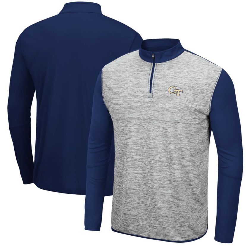 Georgia Tech Yellow Jackets NCAA Georgia Tech Jackets Prospect Space-Dye Quarter-Zip Jacket