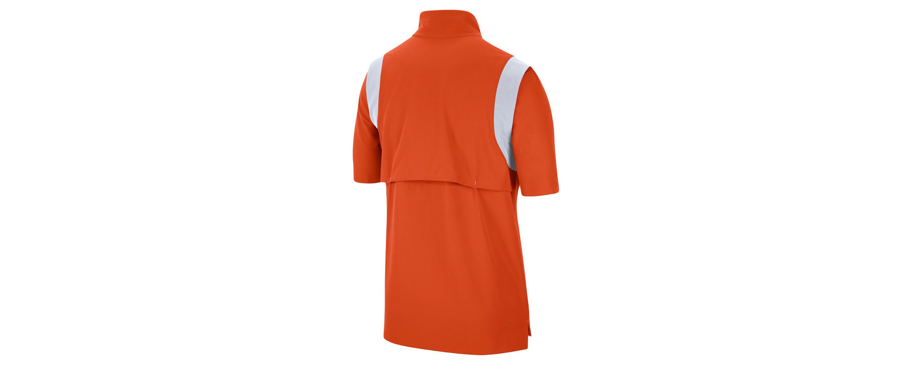 NCAA Nike Clemson Tigers Coach Short Sleeve Quarter-Zip Jacket