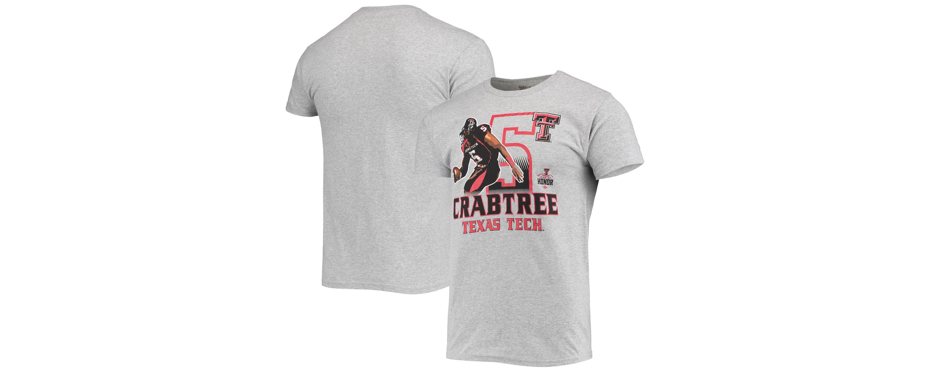 Texas Tech Red Raiders NCAA Michael Crabtree ed Texas Tech Raiders Ring of Honor T-Shirt