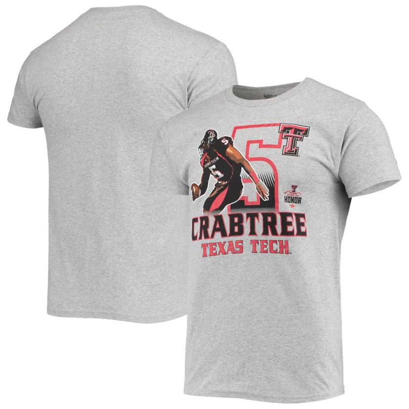 Texas Tech Red Raiders NCAA Michael Crabtree ed Texas Tech Raiders Ring of Honor T-Shirt