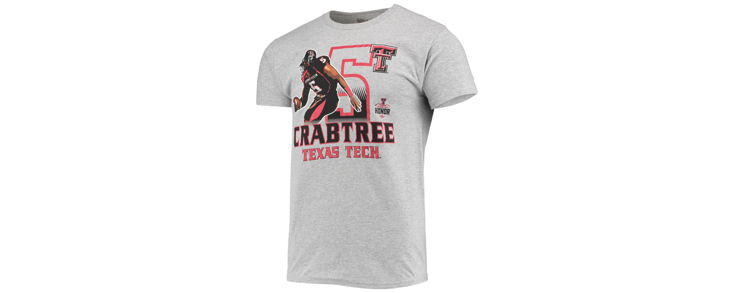 Texas Tech Red Raiders NCAA Michael Crabtree ed Texas Tech Raiders Ring of Honor T-Shirt
