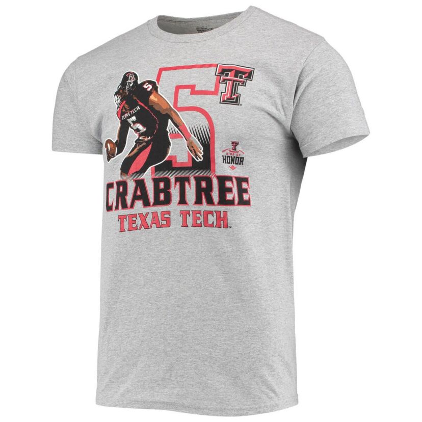 Texas Tech Red Raiders NCAA Michael Crabtree ed Texas Tech Raiders Ring of Honor T-Shirt