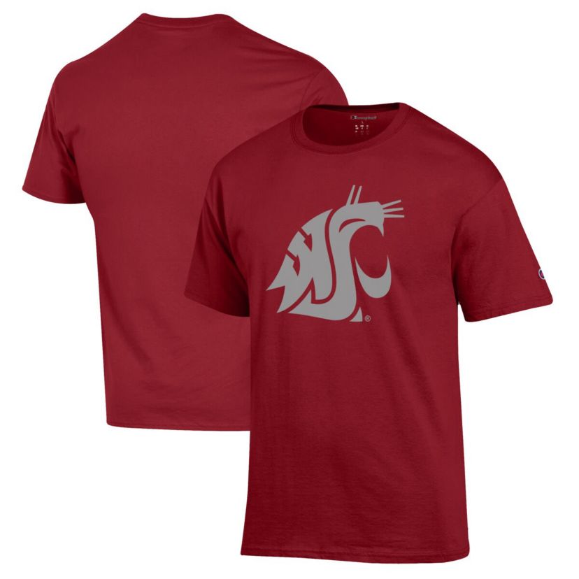 NCAA Washington State Cougars Washington State Cougars Primary Logo Jersey T-Shirt