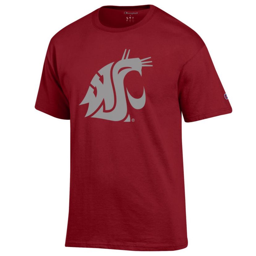 NCAA Washington State Cougars Washington State Cougars Primary Logo Jersey T-Shirt