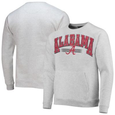 League Collegiate Wear Men's Alabama Crimson Tide NCAA ed Alabama Tide Upperclassman Pocket Pullover Sweatshirt, Gray, Medium -  0196218969342
