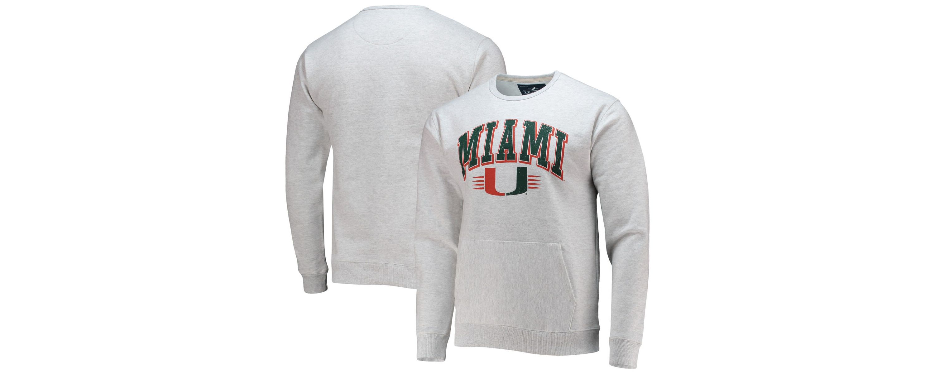 Miami (FL) Hurricanes NCAA ed Miami Hurricanes Upperclassman Pocket Pullover Sweatshirt