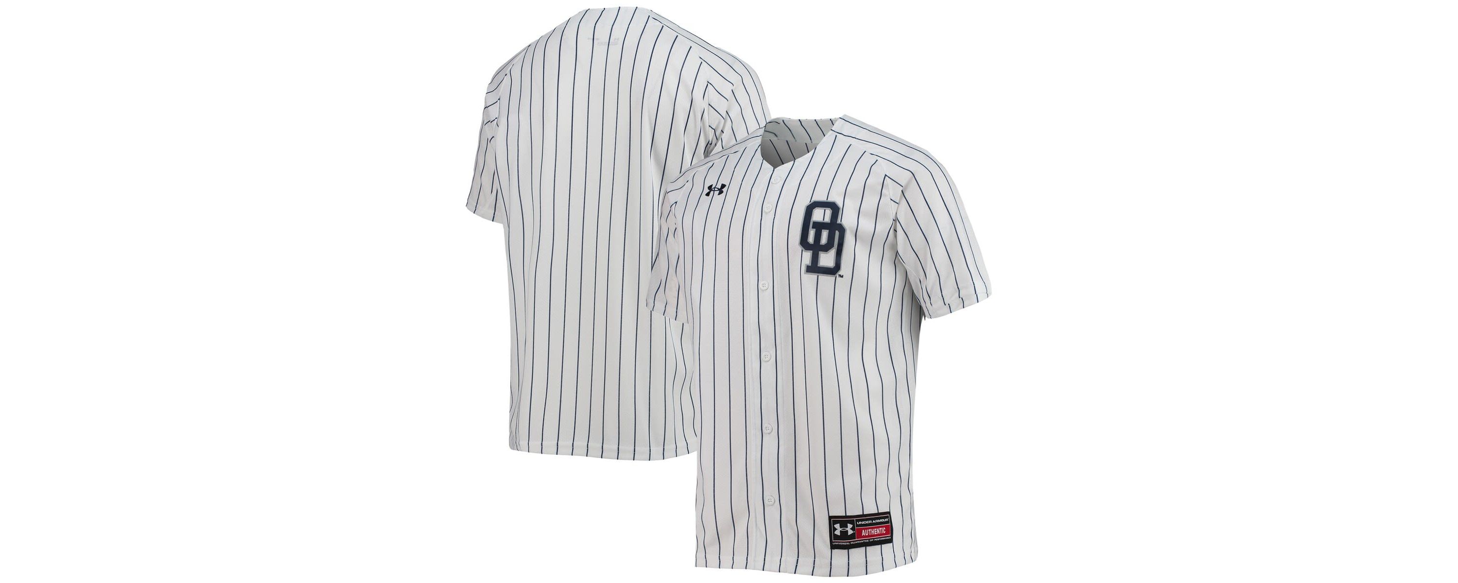 NCAA Under Armour Old Dominion Monarchs Pinstripe Replica Baseball Jersey