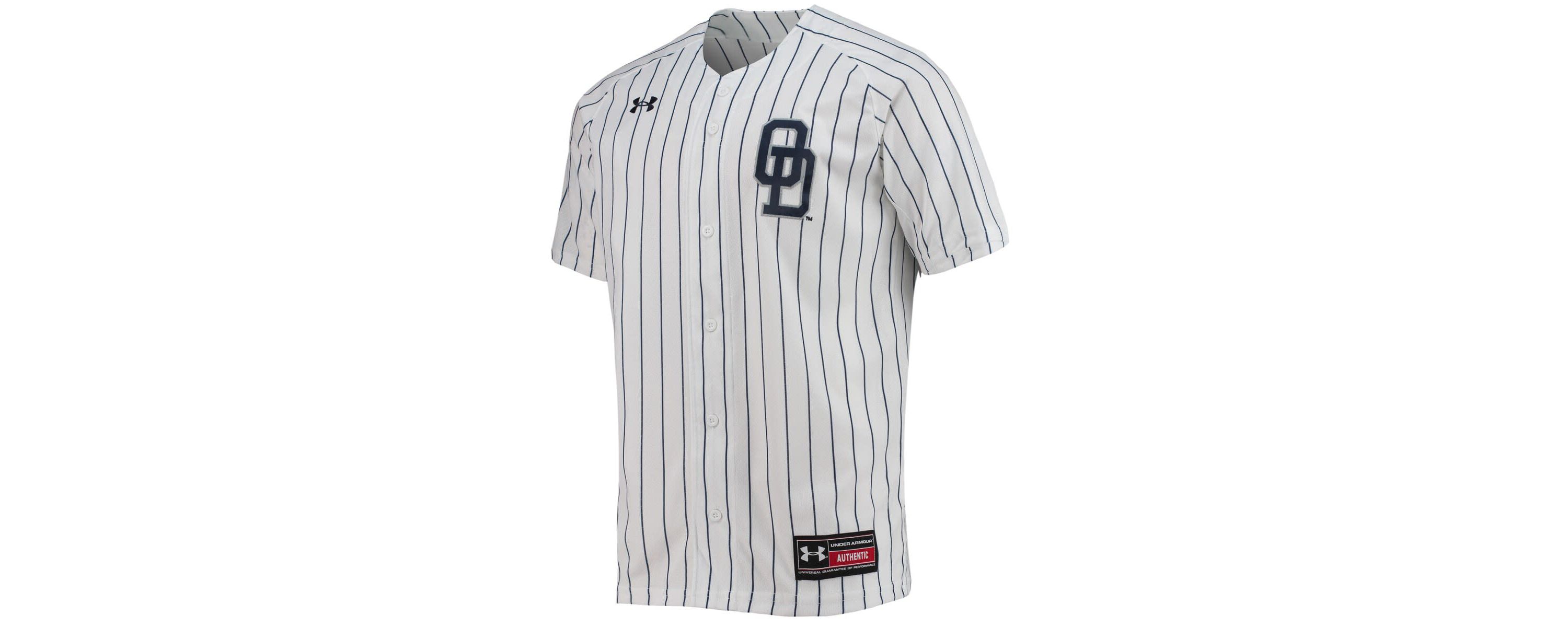 NCAA Under Armour Old Dominion Monarchs Pinstripe Replica Baseball Jersey