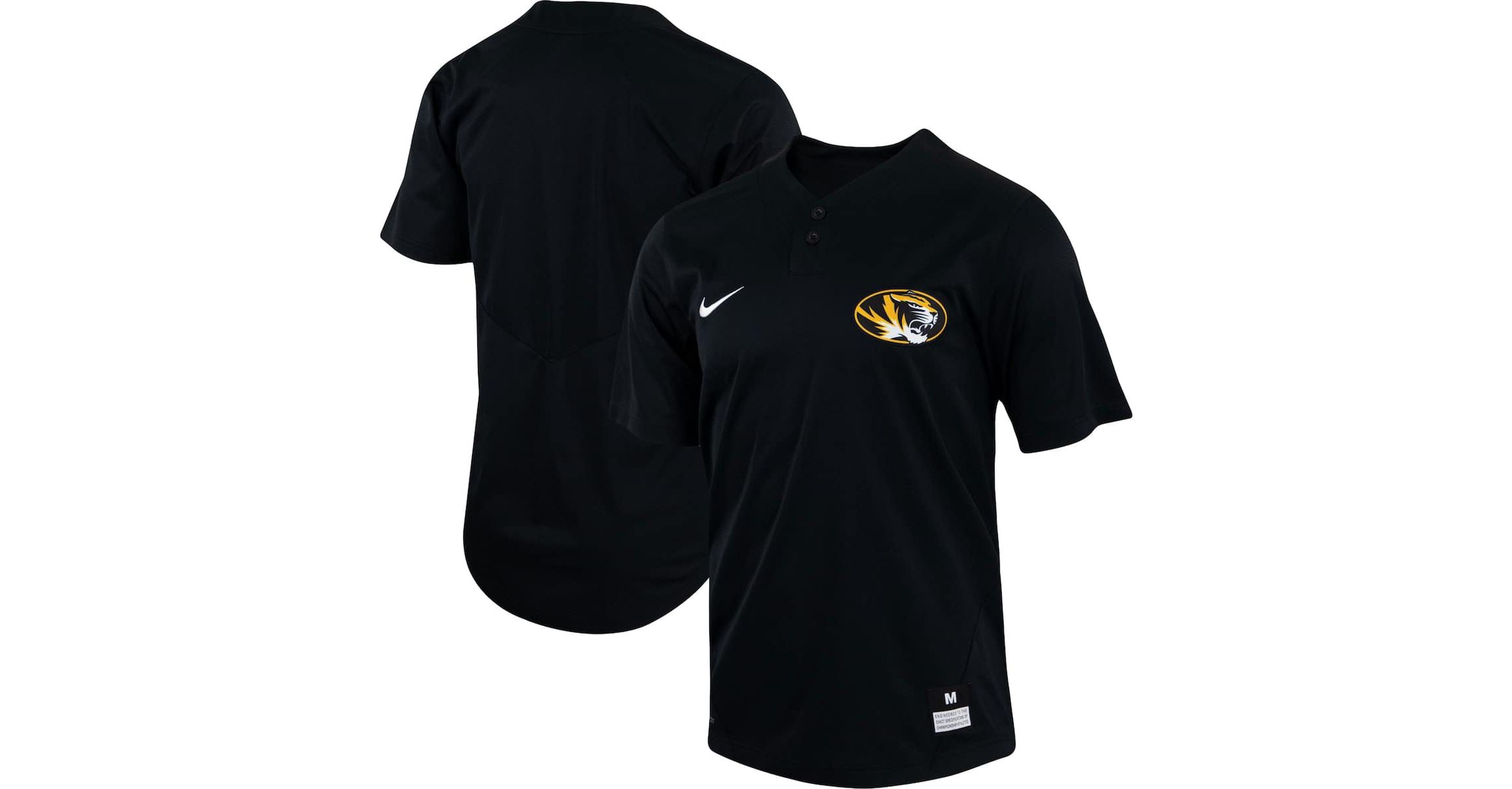 NCAA Nike Missouri Tigers Two-Button Replica Baseball Jersey