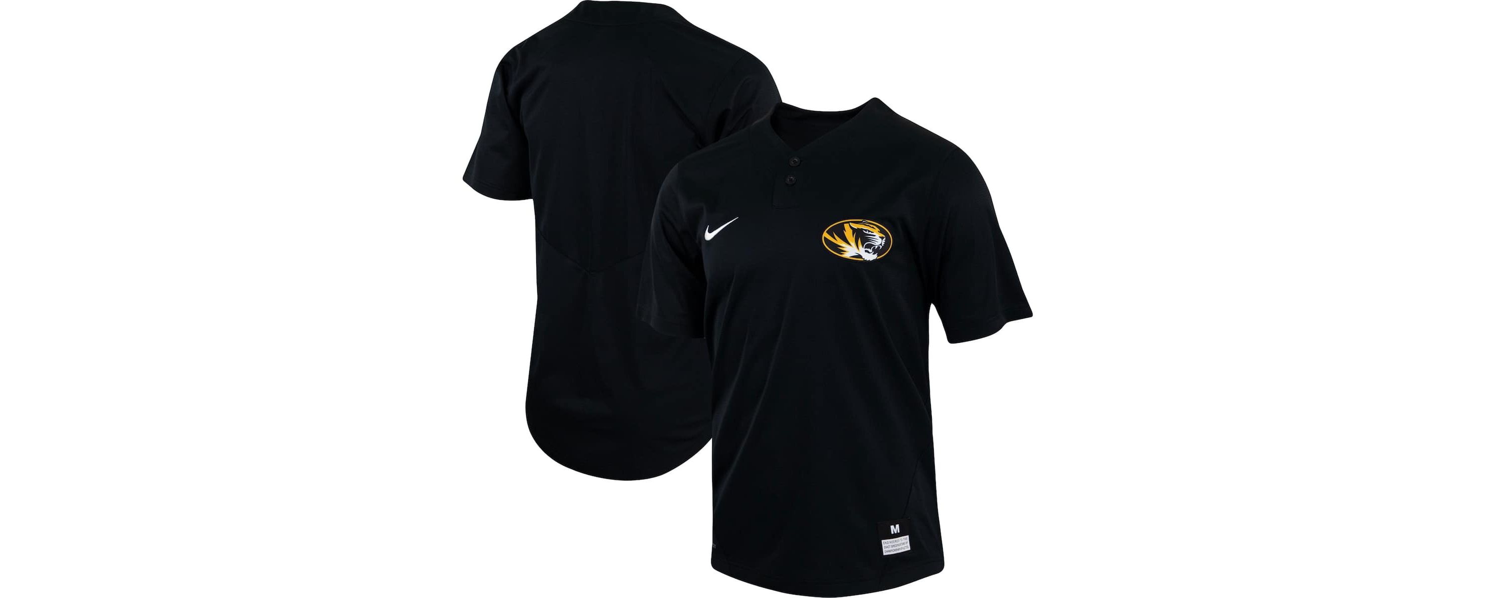 NCAA Nike Missouri Tigers Two-Button Replica Baseball Jersey