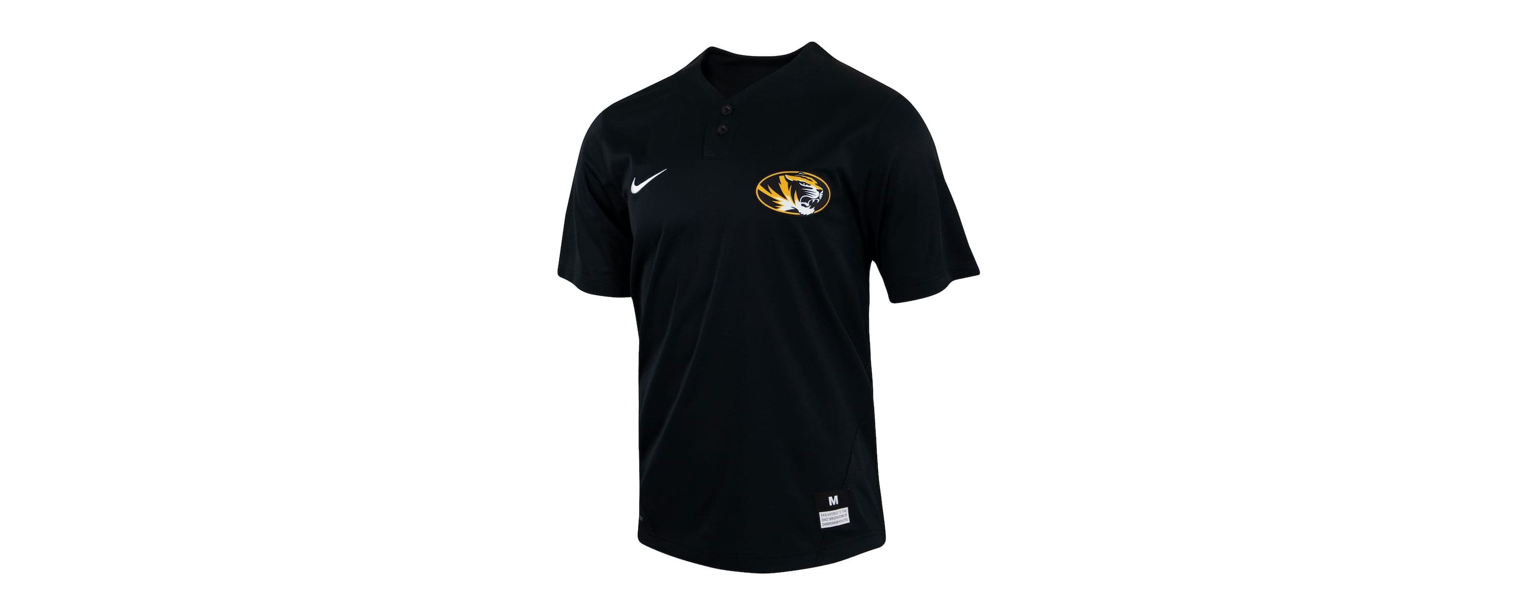 NCAA Nike Missouri Tigers Two-Button Replica Baseball Jersey