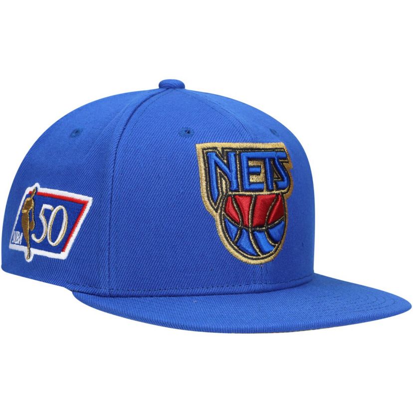 Hardwood Classic Teams New Jersey Nets 50th Anniversary Snapback Hat