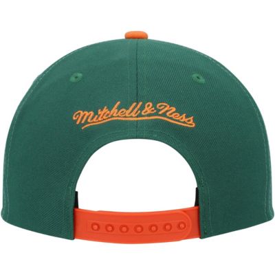 Miami (FL) Hurricanes NCAA Orange/Green Miami Hurricanes Sharktooth Snapback Hat