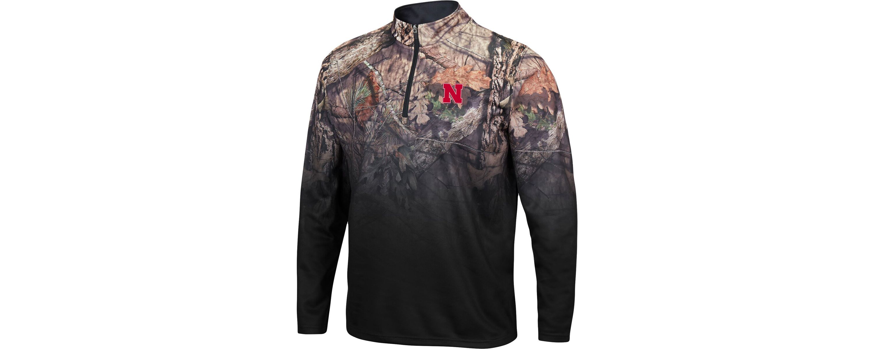 NCAA Nebraska Huskers Mossy Oak Fleet II Quarter-Zip Jacket