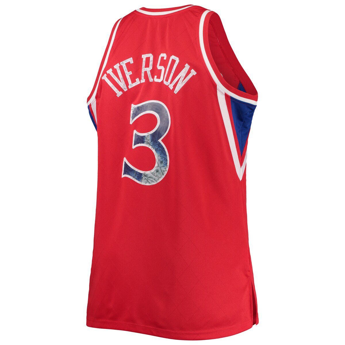 NBA Allen Iverson Philadelphia 76ers Big & Tall 1996/97 NBA 75th Anniversary Diamond Swingman Jersey