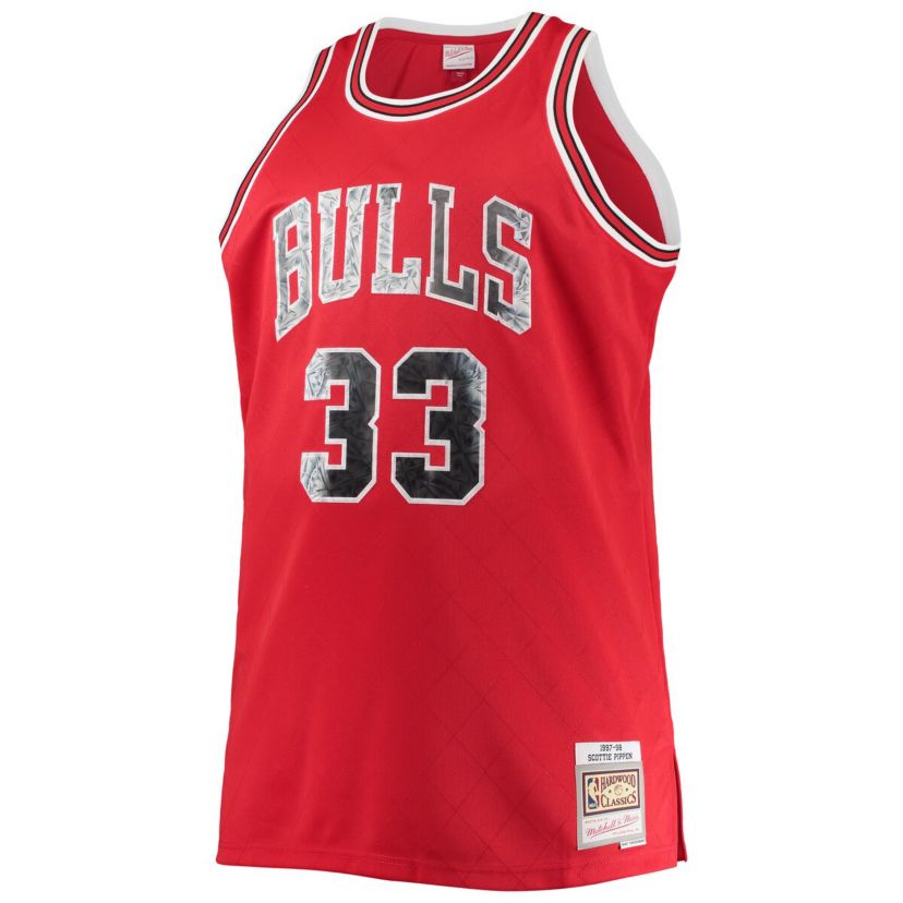 NBA Scottie Pippen Chicago Bulls Big & Tall 1997/98 NBA 75th Anniversary Diamond Swingman Jersey