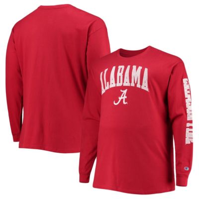 Alabama Crimson Tide NCAA Big & Tall 2-Hit Long Sleeve T-Shirt