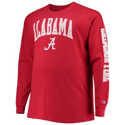 Alabama Crimson Tide NCAA Big & Tall 2-Hit Long Sleeve T-Shirt