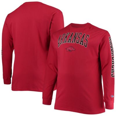 NCAA Arkansas Razorbacks Big & Tall 2-Hit Long Sleeve T-Shirt