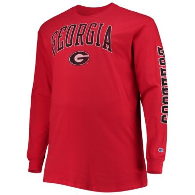 NCAA Georgia Bulldogs Big & Tall 2-Hit Long Sleeve T-Shirt