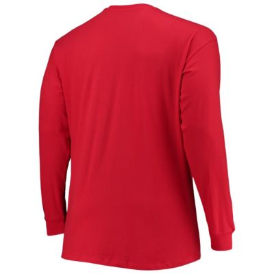 NCAA Georgia Bulldogs Big & Tall 2-Hit Long Sleeve T-Shirt